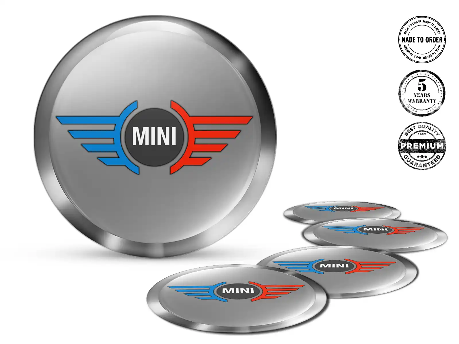 Mini Cooper Wheel Stickers Edition Premium Epoxy Labels